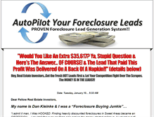Tablet Screenshot of massiveforeclosureleads.com